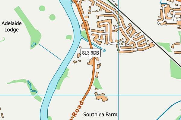 SL3 9DB map - OS VectorMap District (Ordnance Survey)