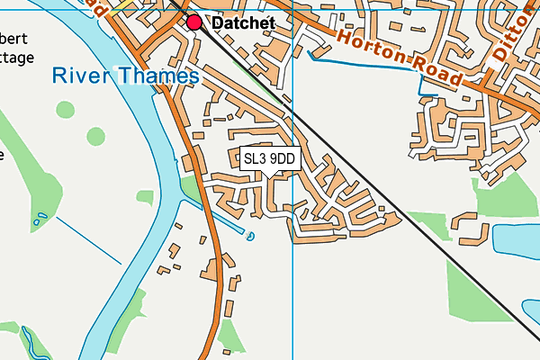 SL3 9DD map - OS VectorMap District (Ordnance Survey)
