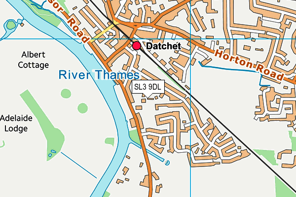 SL3 9DL map - OS VectorMap District (Ordnance Survey)