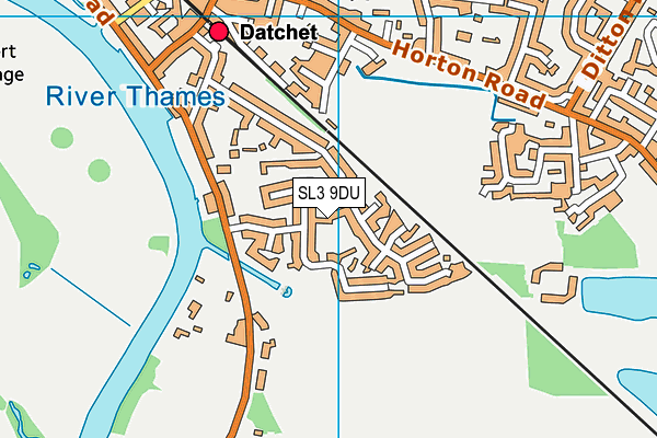 SL3 9DU map - OS VectorMap District (Ordnance Survey)