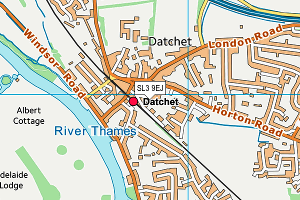 Datchet St Mary's Cofe Primary Academy map (SL3 9EJ) - OS VectorMap District (Ordnance Survey)