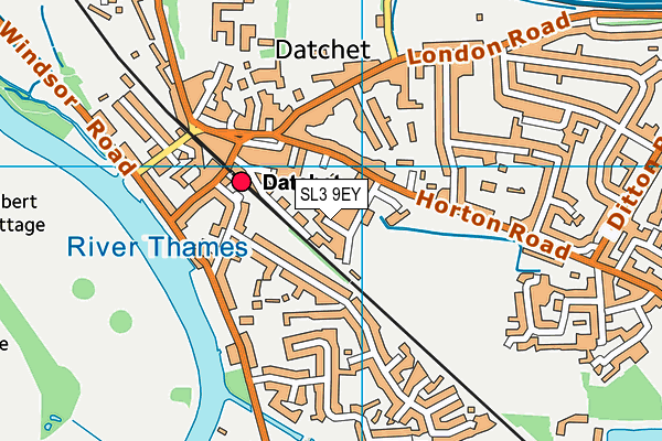 SL3 9EY map - OS VectorMap District (Ordnance Survey)