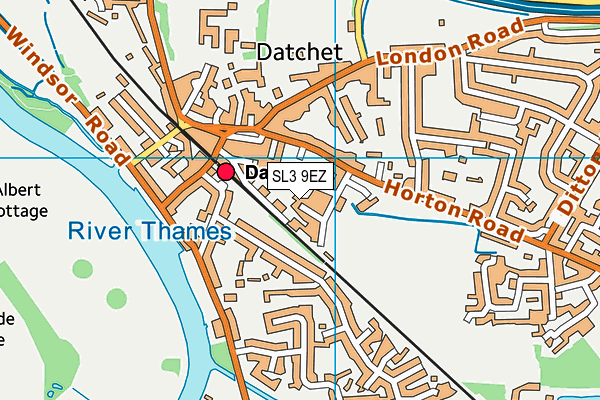 SL3 9EZ map - OS VectorMap District (Ordnance Survey)