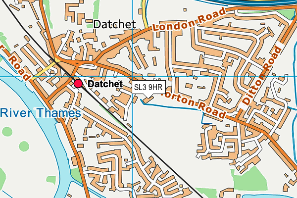 Datchet Recreation Ground map (SL3 9HR) - OS VectorMap District (Ordnance Survey)