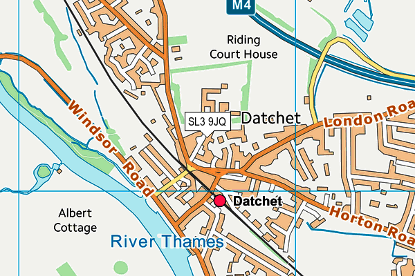 Datchet Health Club (Closed) map (SL3 9JQ) - OS VectorMap District (Ordnance Survey)