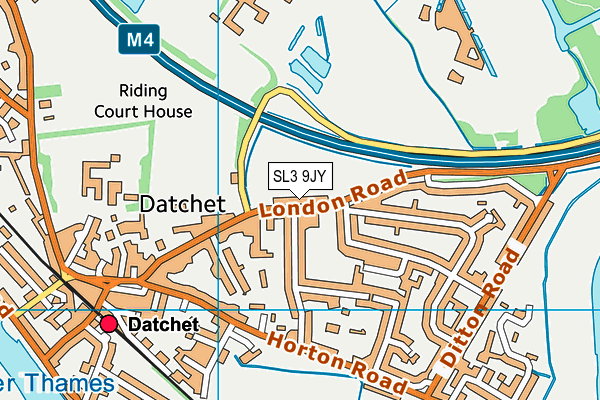 SL3 9JY map - OS VectorMap District (Ordnance Survey)