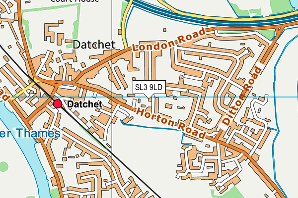 SL3 9LD map - OS VectorMap District (Ordnance Survey)