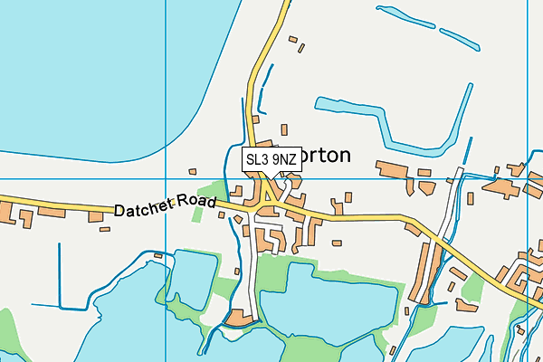 SL3 9NZ map - OS VectorMap District (Ordnance Survey)