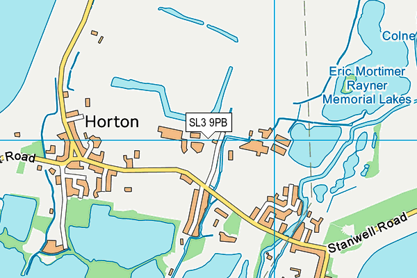 SL3 9PB map - OS VectorMap District (Ordnance Survey)