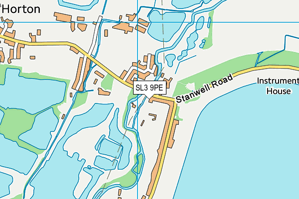 SL3 9PE map - OS VectorMap District (Ordnance Survey)