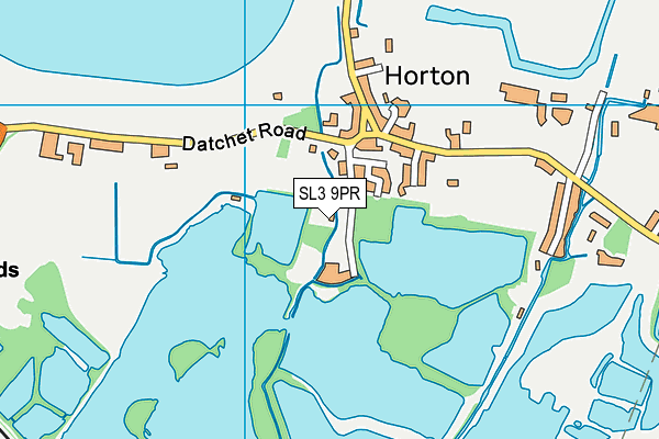 SL3 9PR map - OS VectorMap District (Ordnance Survey)