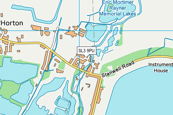 SL3 9PU map - OS VectorMap District (Ordnance Survey)