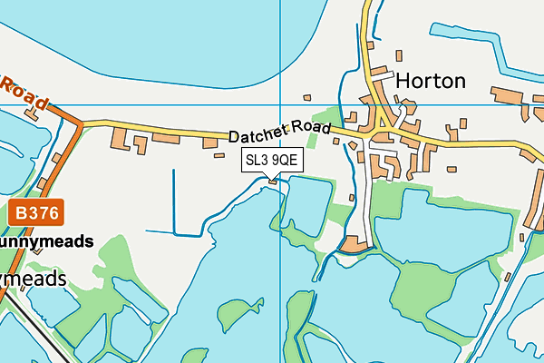 SL3 9QE map - OS VectorMap District (Ordnance Survey)
