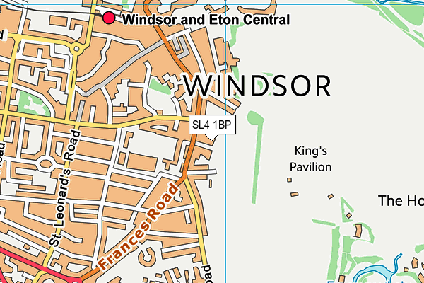 SL4 1BP map - OS VectorMap District (Ordnance Survey)