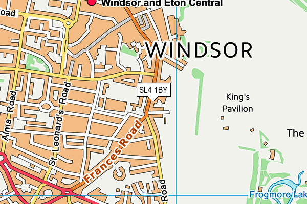 SL4 1BY map - OS VectorMap District (Ordnance Survey)