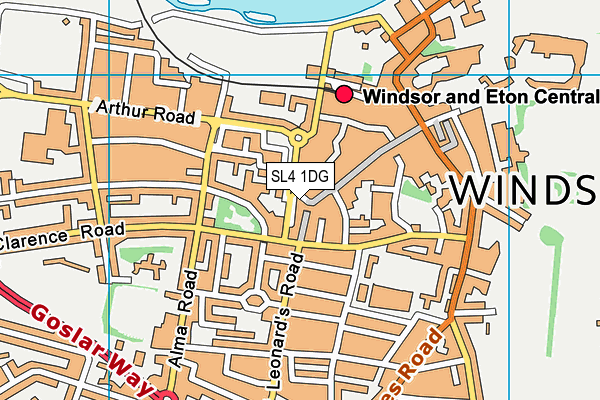 SL4 1DG map - OS VectorMap District (Ordnance Survey)