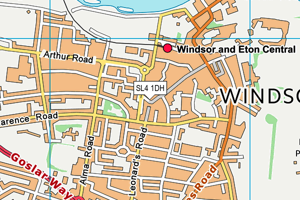 SL4 1DH map - OS VectorMap District (Ordnance Survey)