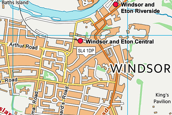 SL4 1DP map - OS VectorMap District (Ordnance Survey)