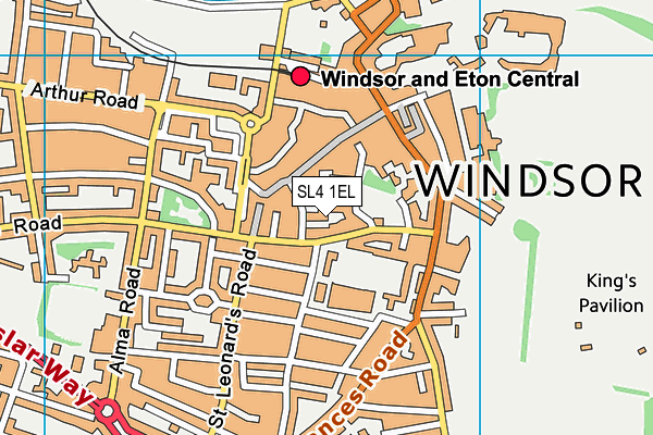 SL4 1EL map - OS VectorMap District (Ordnance Survey)