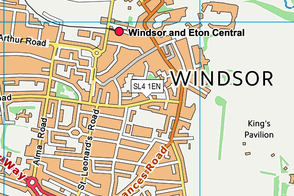SL4 1EN map - OS VectorMap District (Ordnance Survey)