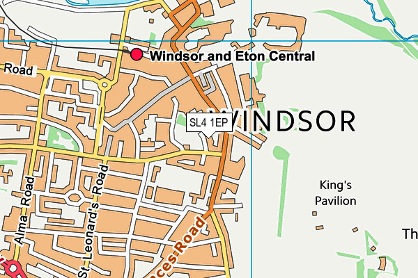 SL4 1EP map - OS VectorMap District (Ordnance Survey)