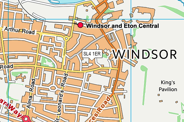 SL4 1ER map - OS VectorMap District (Ordnance Survey)