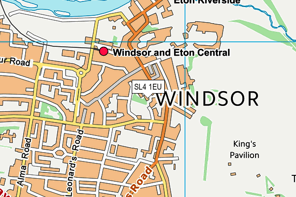 SL4 1EU map - OS VectorMap District (Ordnance Survey)