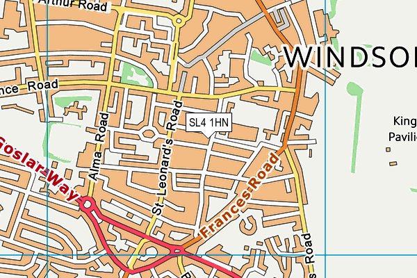 SL4 1HN map - OS VectorMap District (Ordnance Survey)