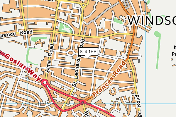 SL4 1HP map - OS VectorMap District (Ordnance Survey)