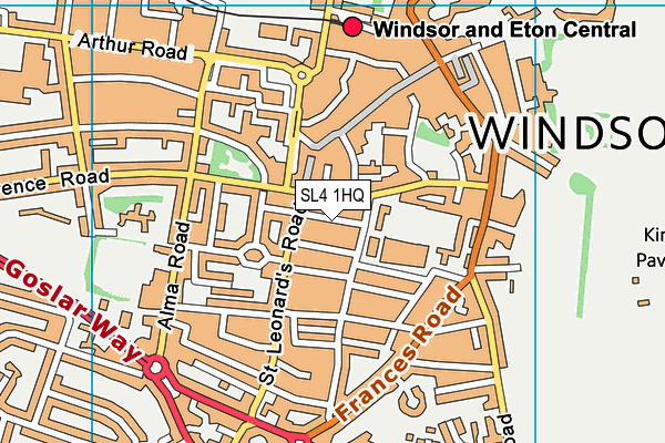 SL4 1HQ map - OS VectorMap District (Ordnance Survey)