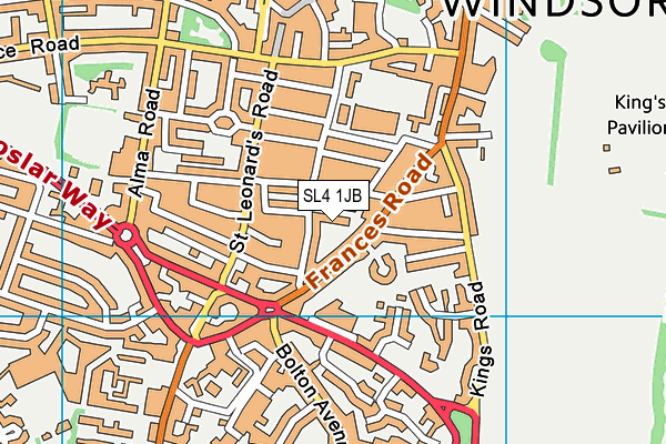 SL4 1JB map - OS VectorMap District (Ordnance Survey)