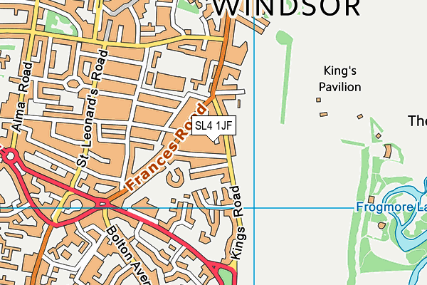 SL4 1JF map - OS VectorMap District (Ordnance Survey)