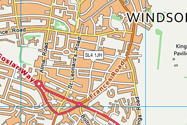 SL4 1JH map - OS VectorMap District (Ordnance Survey)