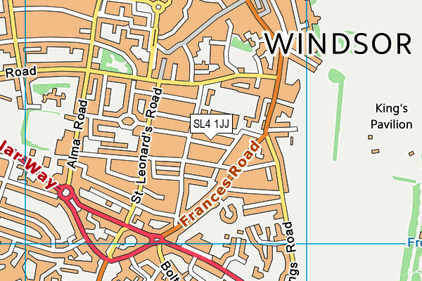 SL4 1JJ map - OS VectorMap District (Ordnance Survey)