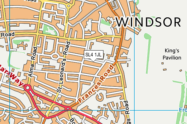 SL4 1JL map - OS VectorMap District (Ordnance Survey)