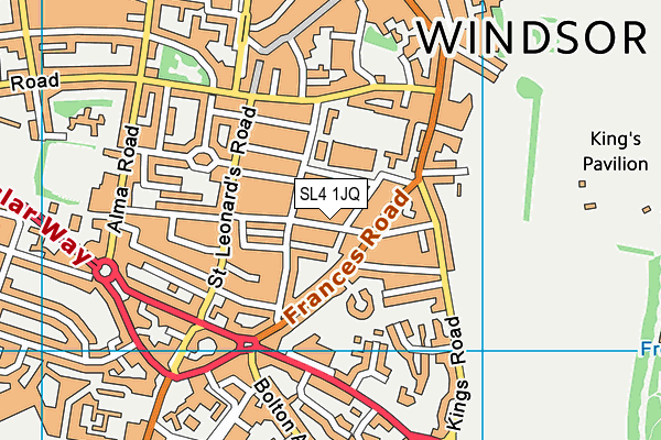 SL4 1JQ map - OS VectorMap District (Ordnance Survey)