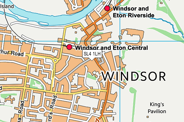 SL4 1LH map - OS VectorMap District (Ordnance Survey)