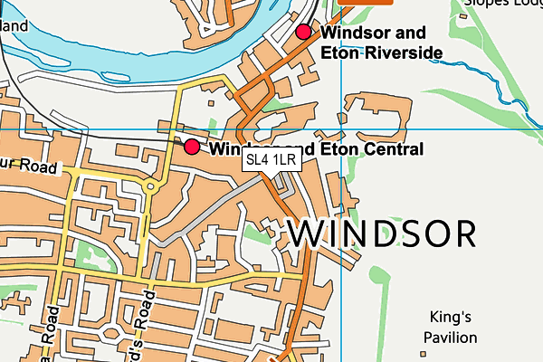 SL4 1LR map - OS VectorMap District (Ordnance Survey)