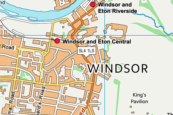 SL4 1LS map - OS VectorMap District (Ordnance Survey)