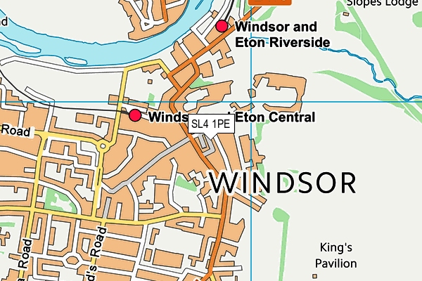 SL4 1PE map - OS VectorMap District (Ordnance Survey)