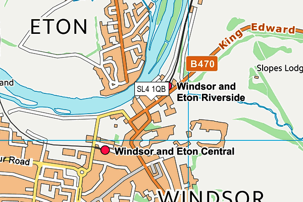 SL4 1QB map - OS VectorMap District (Ordnance Survey)