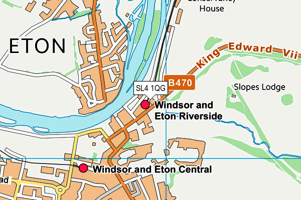 SL4 1QG map - OS VectorMap District (Ordnance Survey)