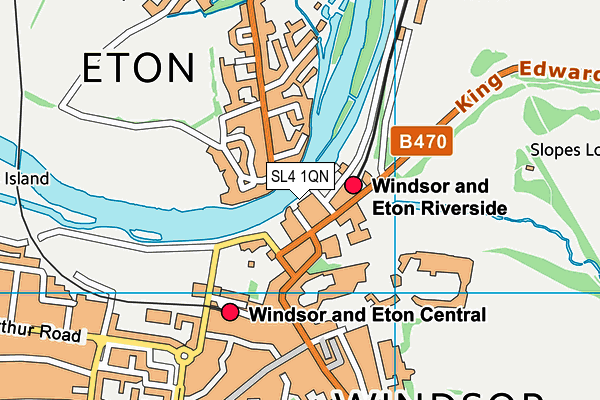 SL4 1QN map - OS VectorMap District (Ordnance Survey)