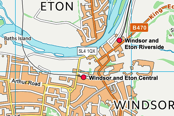 SL4 1QX map - OS VectorMap District (Ordnance Survey)