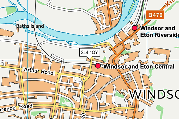 SL4 1QY map - OS VectorMap District (Ordnance Survey)