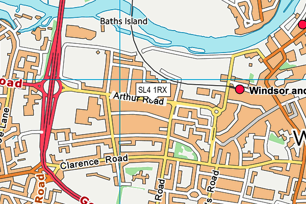 SL4 1RX map - OS VectorMap District (Ordnance Survey)