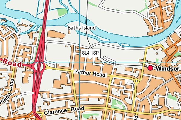 SL4 1SP map - OS VectorMap District (Ordnance Survey)