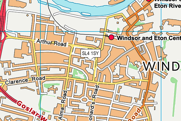 SL4 1SY map - OS VectorMap District (Ordnance Survey)