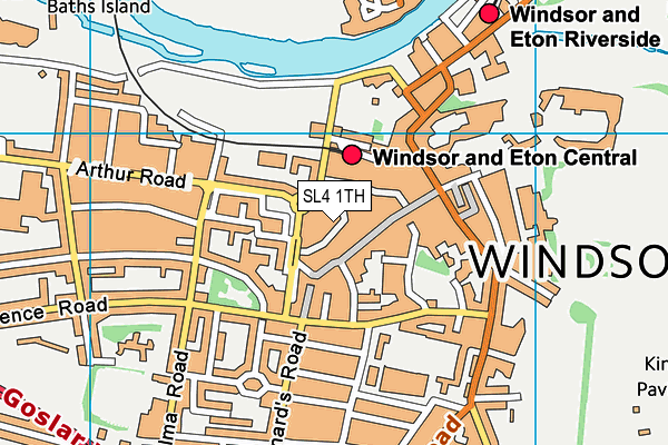 SL4 1TH map - OS VectorMap District (Ordnance Survey)