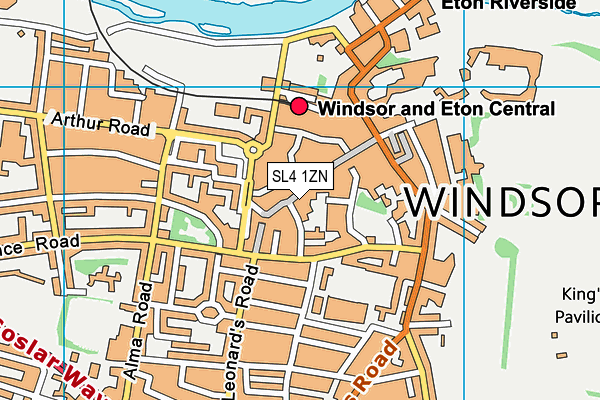 SL4 1ZN map - OS VectorMap District (Ordnance Survey)